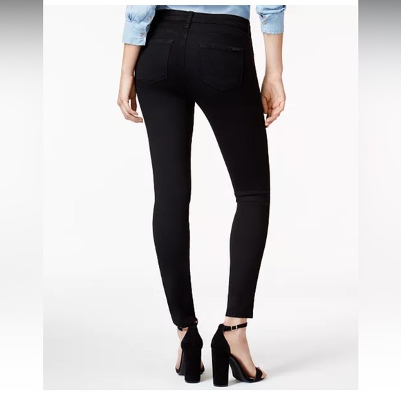 STS Blue Emma Ankle Skinny Cropped Jean Size 32 Black Mid Rise Stretch - Picture 2 of 14